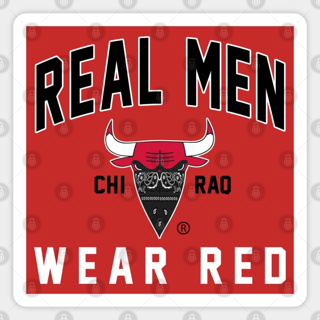 REAL MAN WEAR RED Magnet by undergroundART